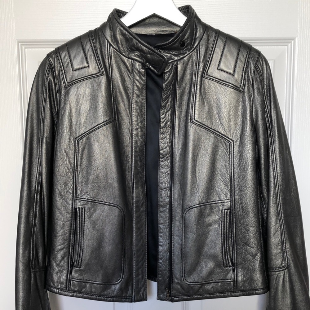 Elie Tahari Leather Jacket